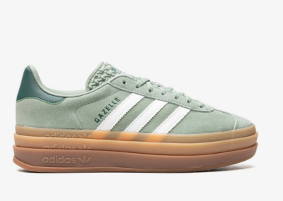 Adidas Gazelle Bold “Silver Green Gum” sneakers