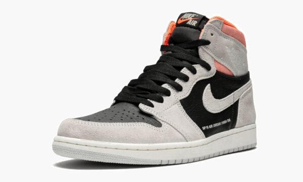 Air Jordan 1 Retro High OG Neutral Grey Hyper Crimson - Sneakers Outlet Co