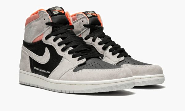 Air Jordan 1 Retro High OG Neutral Grey Hyper Crimson - Sneakers Outlet Co