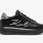 Karl Lagerfeld silver-tone logo-detail Sneakers Black