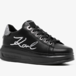 Karl Lagerfeld silver-tone logo-detail Sneakers Black - Image 2