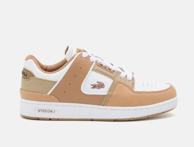 Lacoste_COURT_CAGE_-_Trainers_-_white_brown_light_brown_