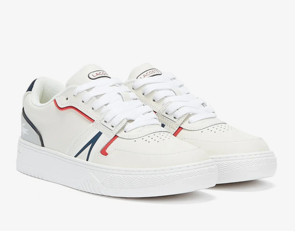 Lacoste L001_-_White-Navy-Red