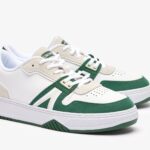 Men's L001 Contrasted Leather Trainers Lacoste