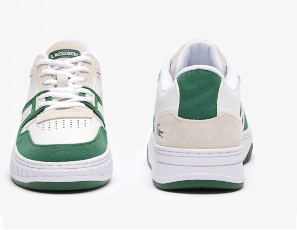 Men's L001 Contrasted Leather Trainers Lacoste