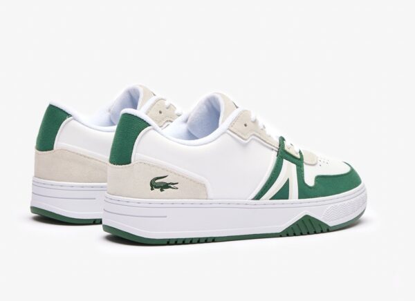 Men's L001 Contrasted Leather Trainers Lacoste