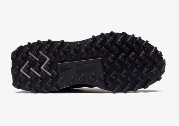 Lacoste Elite Active Nylon and Suede "Black/Blue" Sneakers
