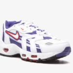 The Nike Air Max 96 2 'White Grape Ice' combines modern style with classic comfort. Its unique design features a white and purple colorway, along with the iconic Air Max cushioning for maximum support and a smooth ride. Upgrade your sneaker game with this must-have addition to your collection.